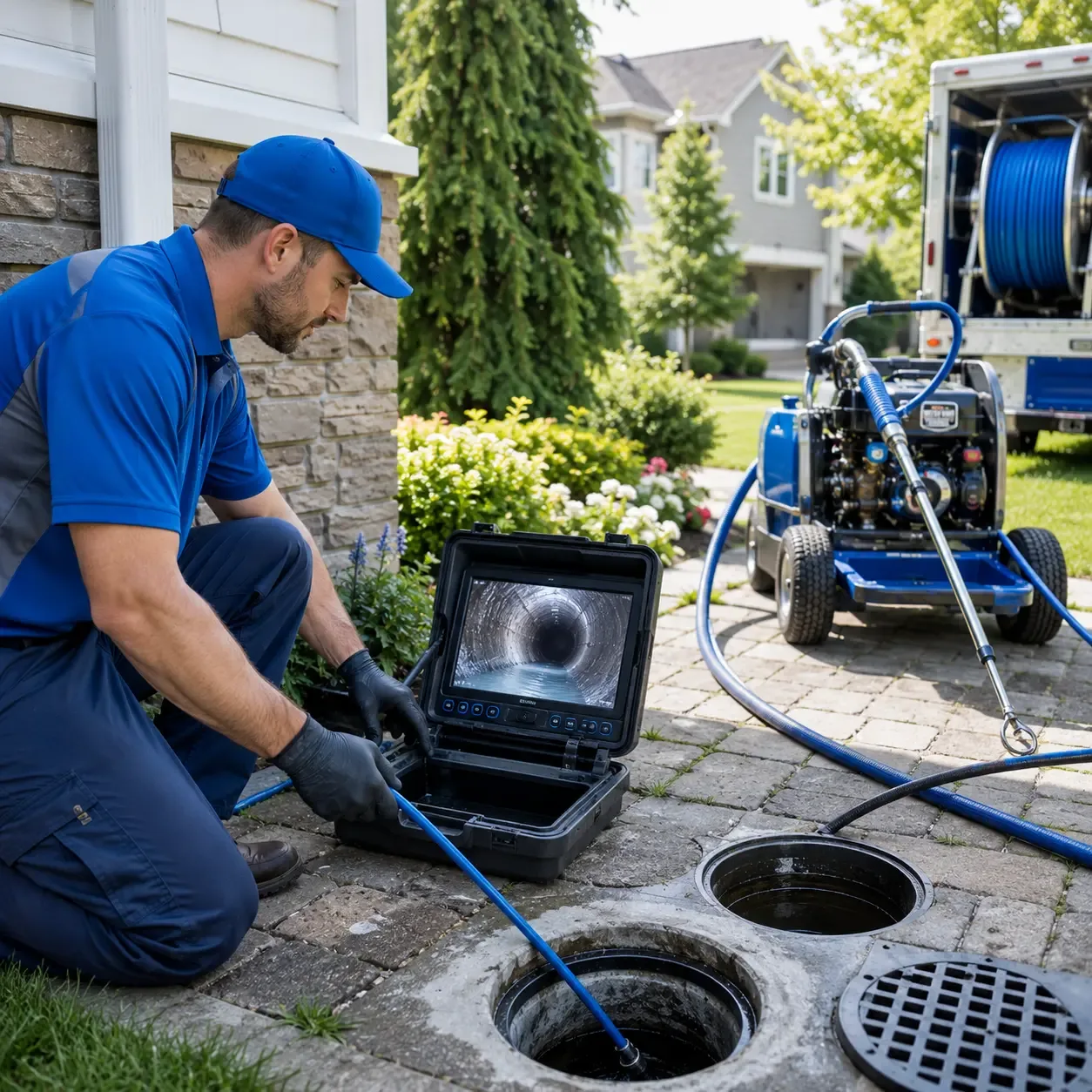Outdoor drain cleaning professionals serving Sandwich, MA