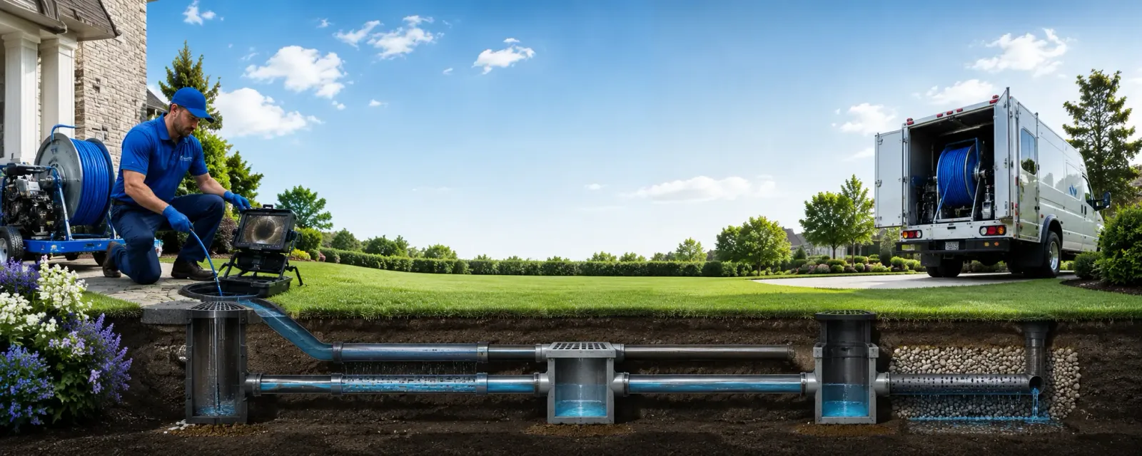 Outdoor drain cleaning information for Sandwich, MA